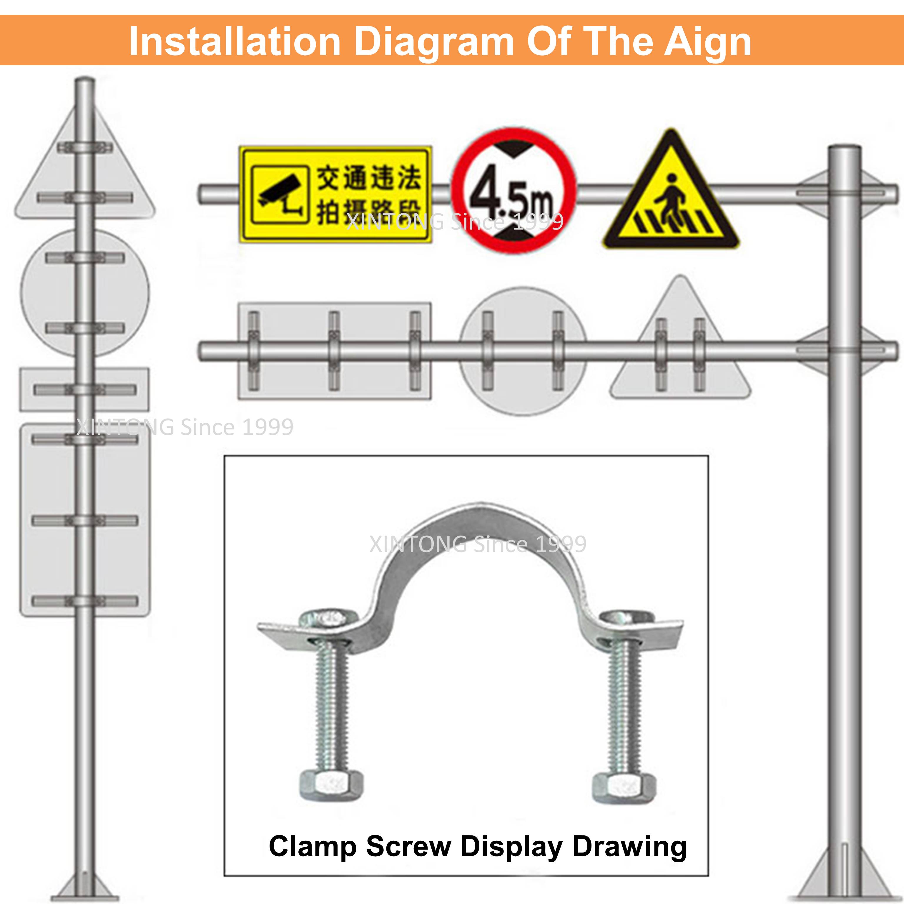 Unique Design Hot Sale Custom Warning Sign Traffic Stop Safety Signal Signs