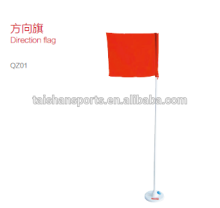 Direction flag for track and field equipment
