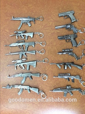 metal mini gun keyring key chain keychain gun for sale