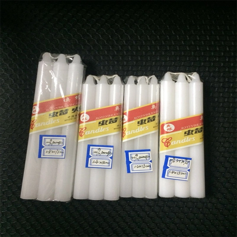 China Cheap Price 16g Wax White Candle Factory