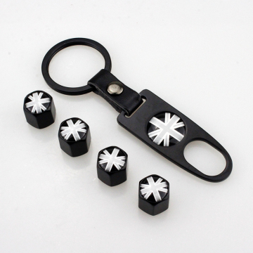 Leather Buckle Valve Cap Modification Kit with Wrench