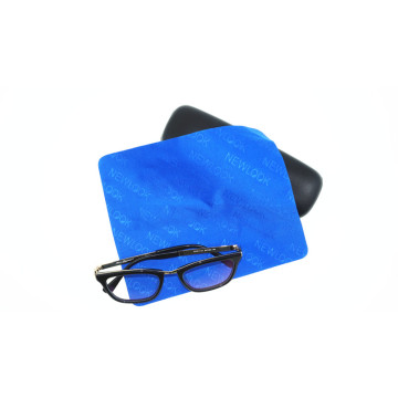 chiffon en microfibre pleine grandeur en relief pour le nettoyage des lunettes