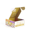 Boîte d&#39;expédition en carton ondulé de cadeau d&#39;emballage cosmétique carré fait sur commande