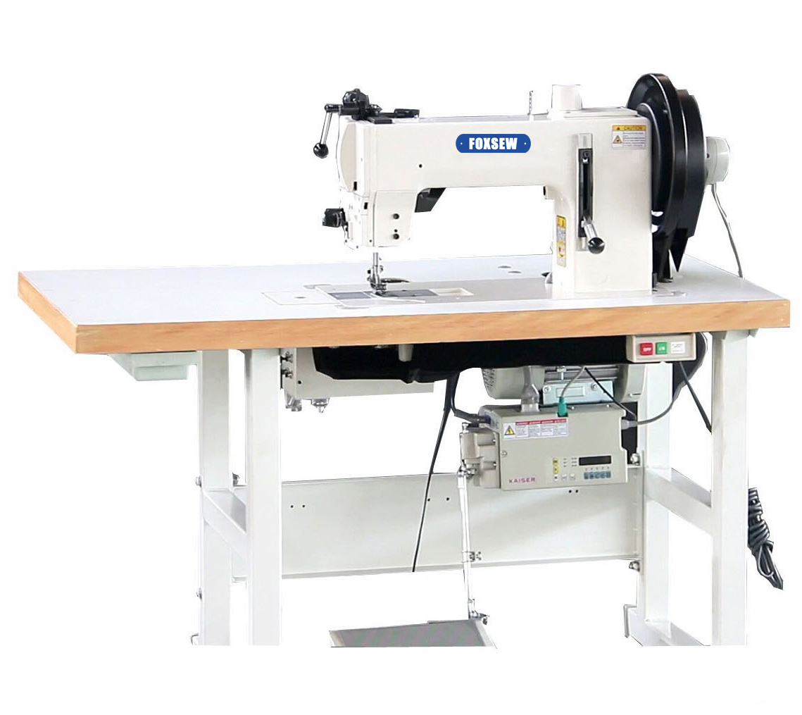 KD-204-370 Flat Bed Compound Feed Walking Foot Heavy Duty Lockstitch Sewing Machine