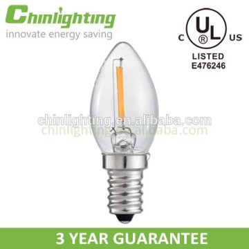 C7 bright led refrigerator filament cob led dimmable filament led bulb