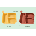 Jirafa fuerte succión bebé entrenamiento platos de silicona