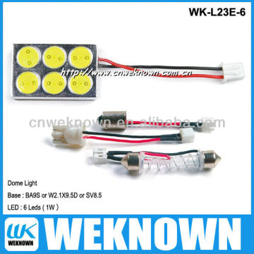 6LED 6W BA9S car led light &led car dome light & automotive dome light
