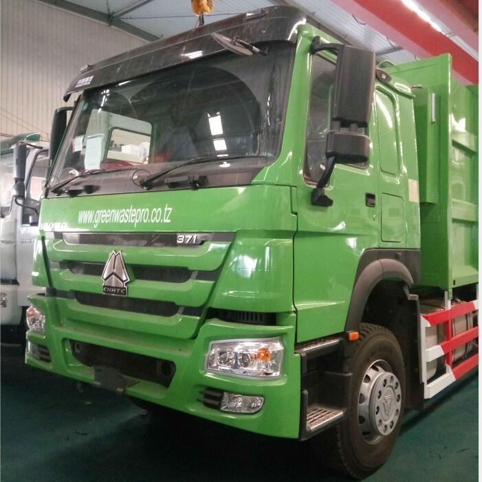 heavy duty sanitation HOWO 6x4 371 hp 28 cbm compression garbage truck