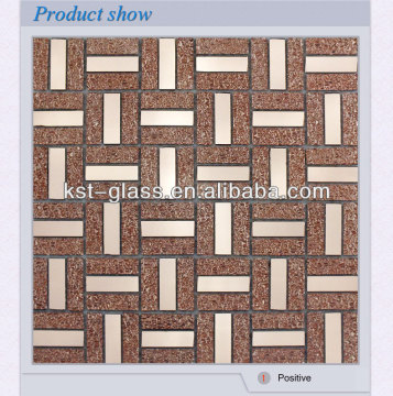 Design glass wall art mirror mosaic