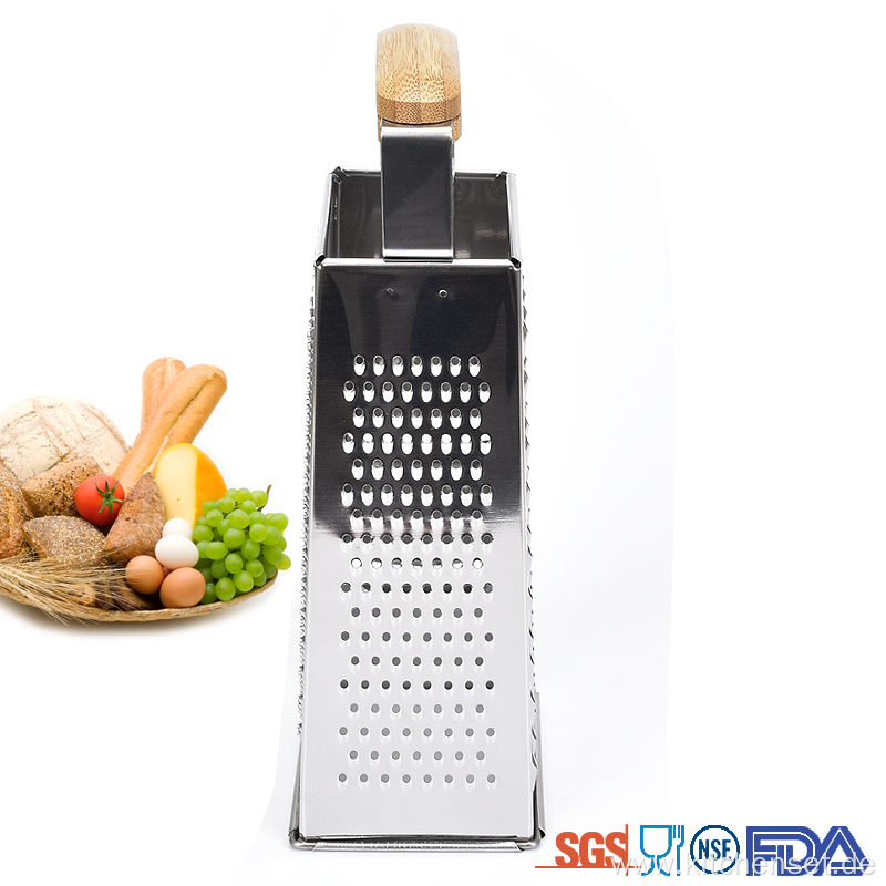 Bamboo Handle Multifunctional Vegetable Grater Slicer