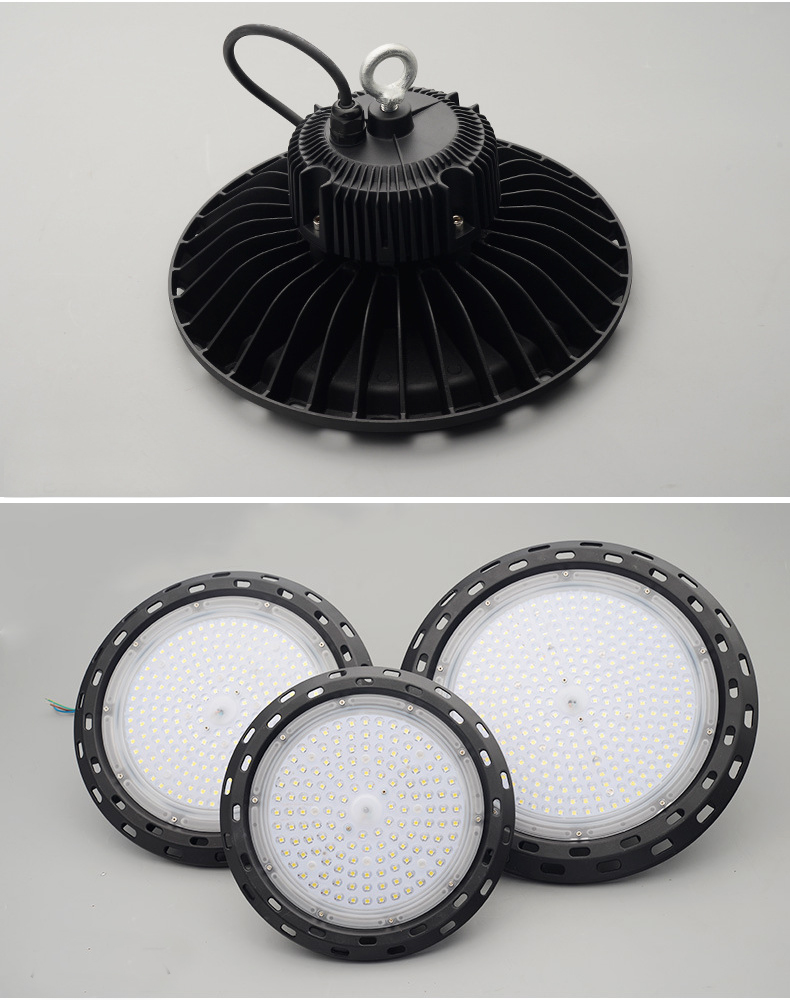 High Bay Lights Cover Led Ufo 100W 200W Grow 5000K Industrial Housing Light