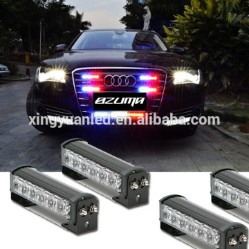12W led police led work light bar flash warning emergency work light bar off-road work light