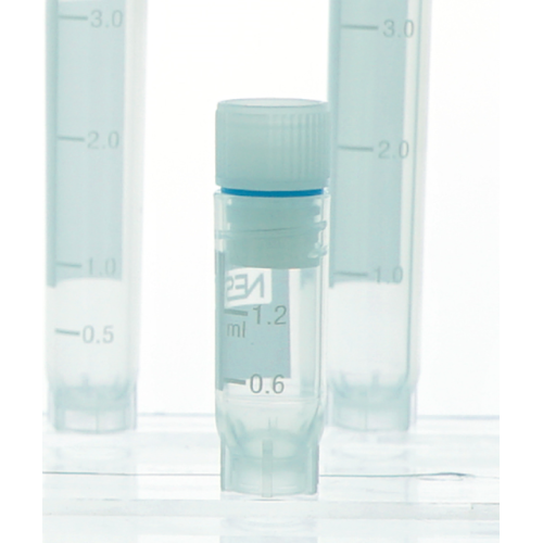 Cryogene flesjes van 1,2 ml met interne schroefdraad