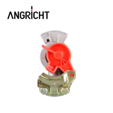 Red and Yellow Truck Coupling Head - Palm Coupling Gladhand