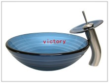 tinted tempered glass basin