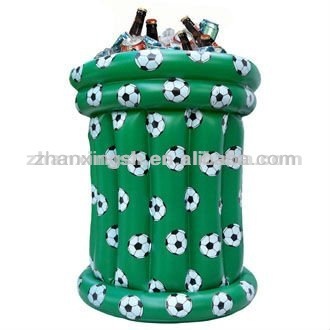 Novelty inflatable ice holder