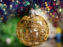 christmas pattern glass ball