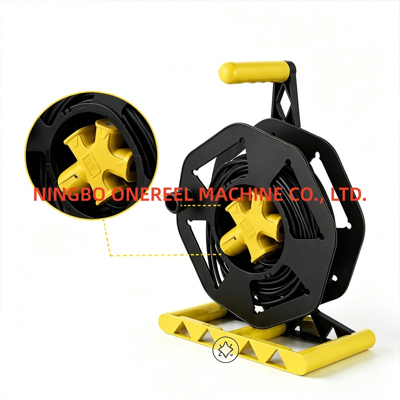 حامل بكرة الكابل بمقبض الحمل (1) Carrying Handle Cable Reel Stand (1)