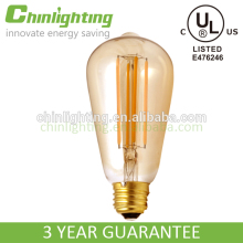 CE UL listed LED filament bulb ST64 ST21classic gild surface LED edison bulb