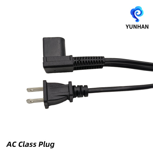 Jepang Dua pin Kabel Daya Sudut Kanan