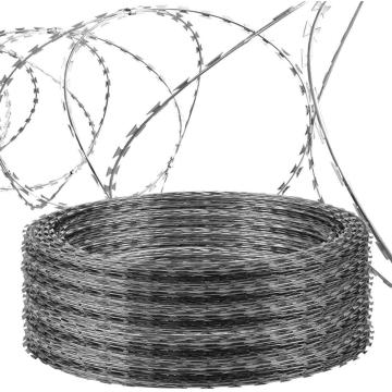 fil de fer barbelé de rasoir trempé à chaud