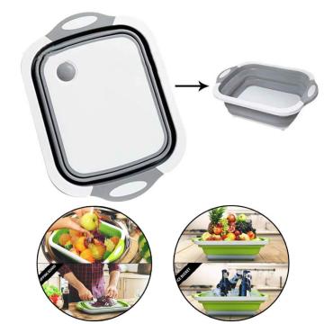 Folding Cutting Board Washing Basin Drain basket