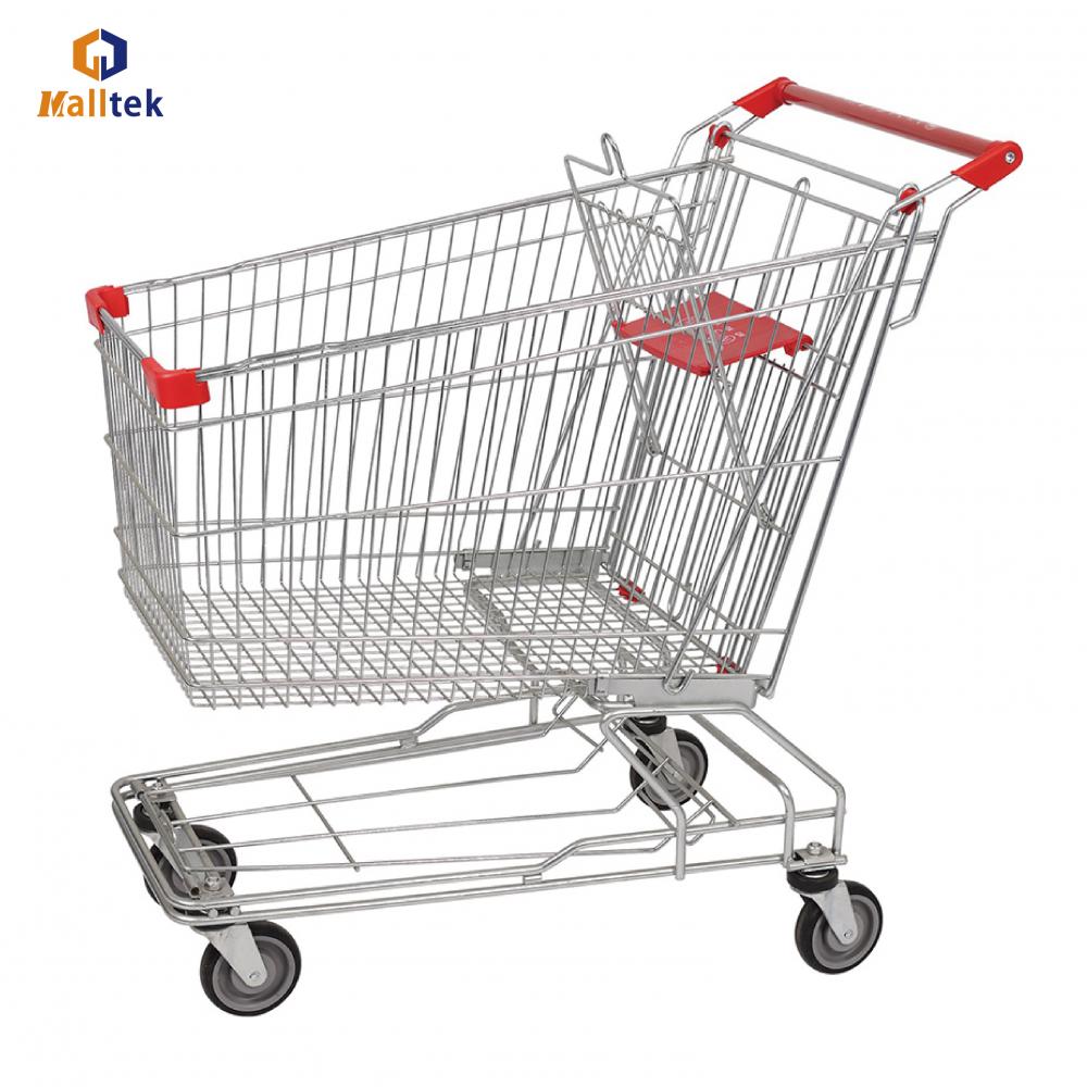 Asian Metal Supermarket Shopping Trolley