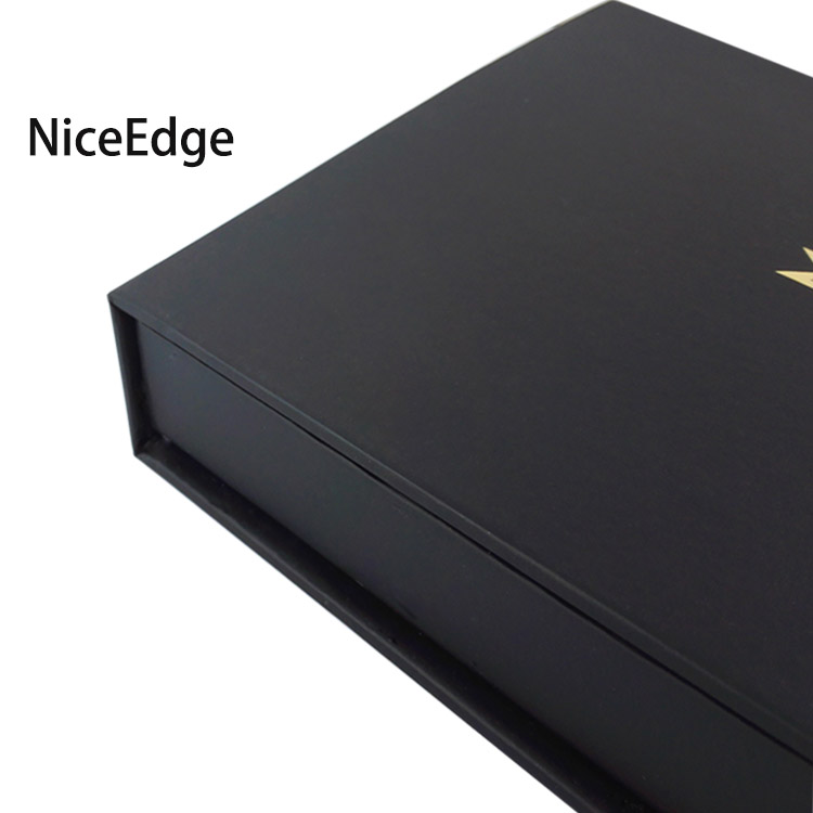 Black gift packaging box for book and pen