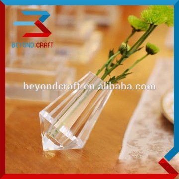 clear art glass vase,elegant crystal glass vase