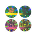 Niestandardowy Euro Laser Security Holografic Sticker Scratch Off Kod QR Numer Serial 3D Hologram Etykieta Naklejka