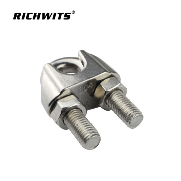 Rigging hardware heavy duty 304 316 stainless steel cable clips malleable steel wire rope clips clamp