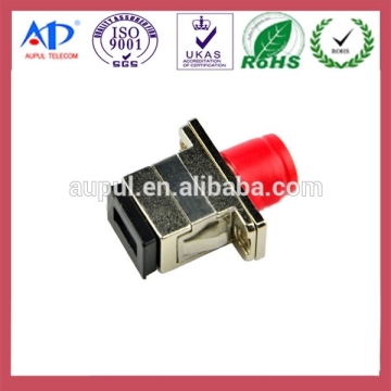 FC-SC SM Simplex Optical Fiber Adaptor Metallic Case