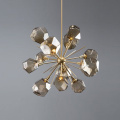 LEDER Glass Chandelier With Lights