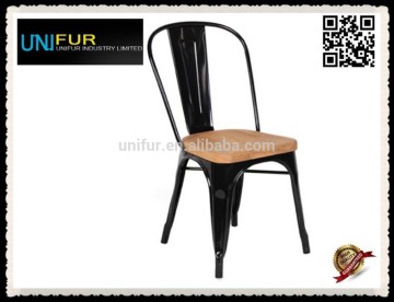 Cheap metal stackable outdoor chairs with backrest