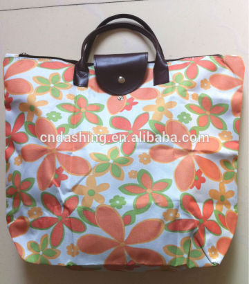 Folding printable reusable shopping bags