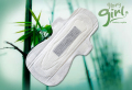 Bamboo charcoal negative ion sanitary pads