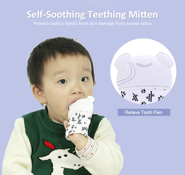  baby teething mitten