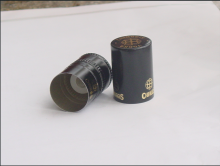 Skirt Hot stamped aluminum screwcaps