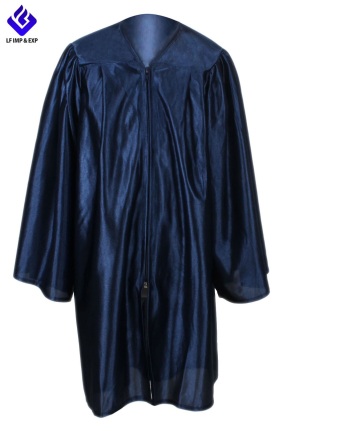 Wholesale Navy Blue Shiny Children Choir Robes For Church