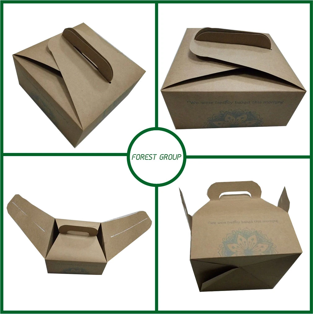 Cardboard Box with Handle Cake Box with Handle Custom Printing Free Design