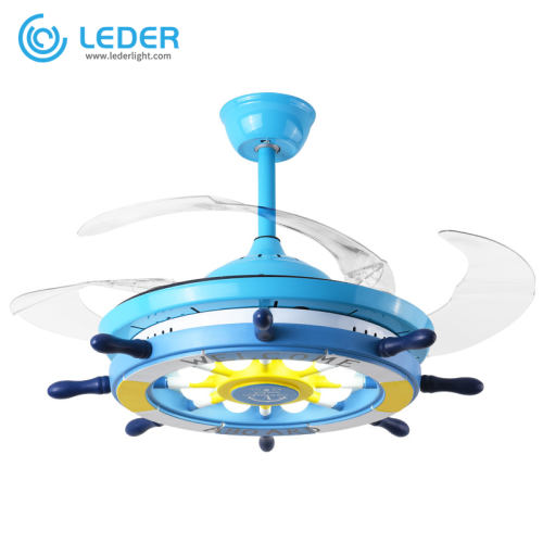LEDER dekoratív mennyezeti ventilátor lámpák