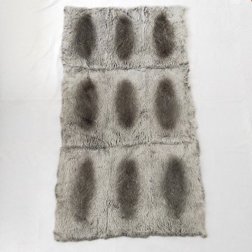 Garment Use Chinchila Pattern Real Rabbit fur Skin Plate