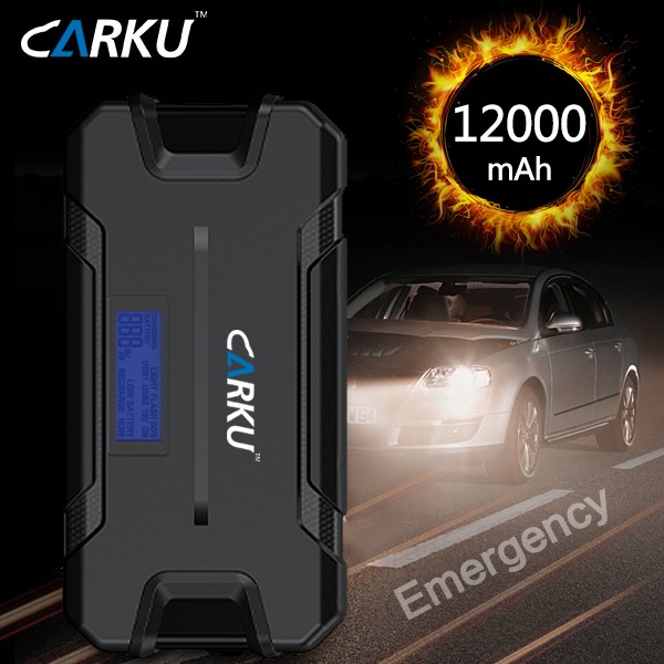 CARKU 12000mAh jump starter with LCD displayer