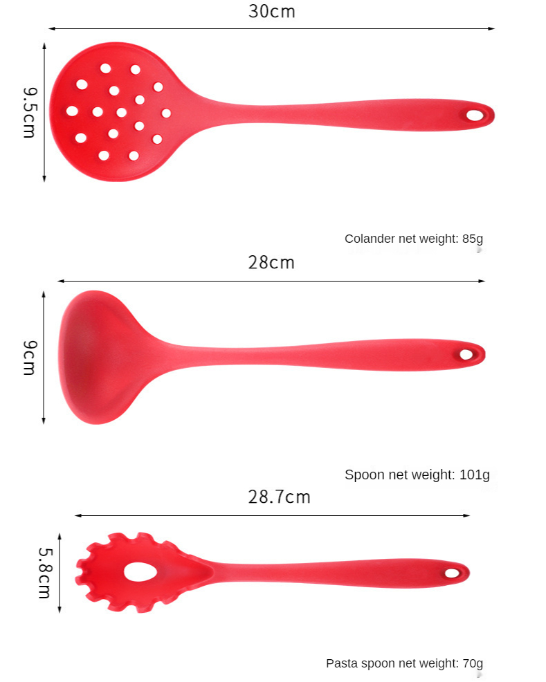 Non-stick Pan Silicone Spatula Spoon Kitchen Utensil Cooking Tool Wholesale