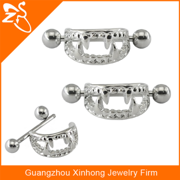 2016 new surgical steel sexy casting body jewelry nipple shields piercing