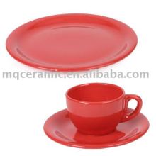 20 pieces ceramic glazed dinner set