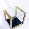 phong cách Châu Âu sáng tạo toughened glass end table