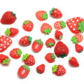 Topkwaliteit assortiment van aardbei plaksteen fruitambacht voor haarboog midden ornament