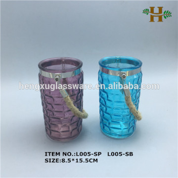 hand made stained cylinder glass vase