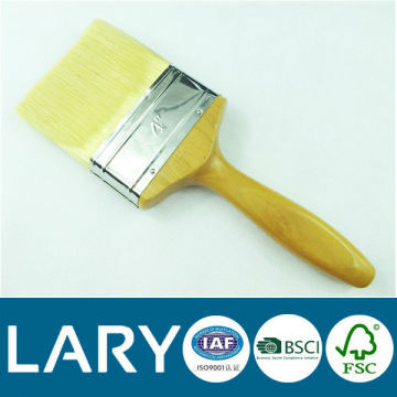 4"Clear Varnished Wooden Handle Paint Brush